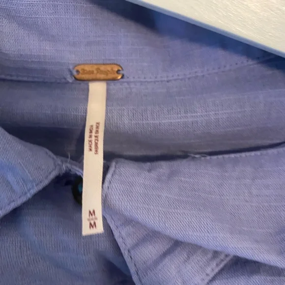 Free People Lavender Button-Up Blouse - Picture 6 of 10